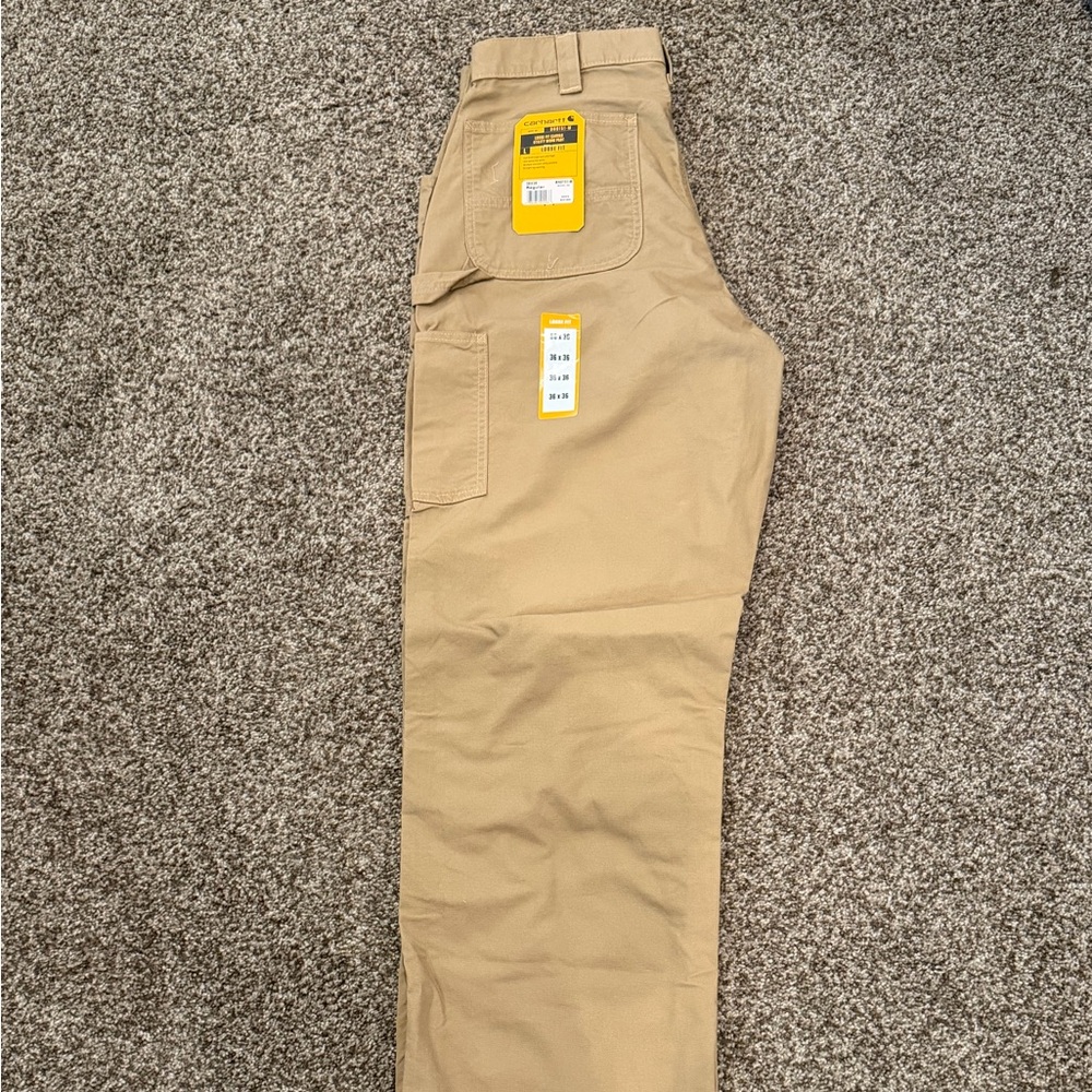 Carhartt Loose Fit Tan utility work pants 36x36